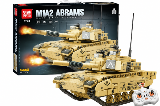 Tenk M1A2 Abrams na daljinski upravljač kockice za sklapanje