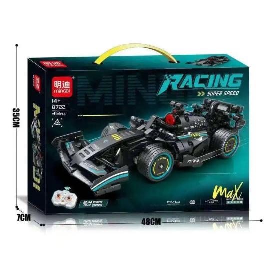 Formula Mercedes Trkački Auto Mingdi - Kockice za Slaganje na daljinski upravljač